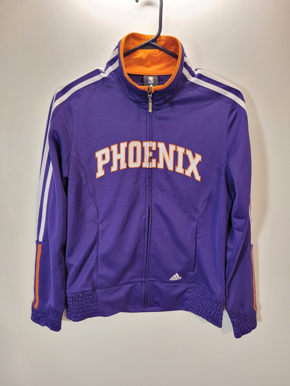 Vintage Adidas NBA Phoenix Suns Purple Orange Tracksuit Zip-up Jacket - Size S